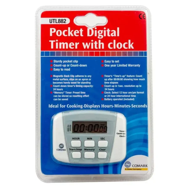 UTL882 Digital timer med ur